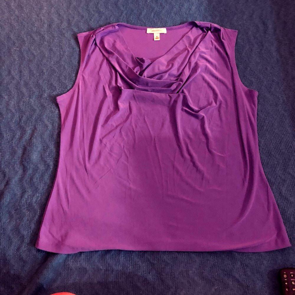 Suit Shirt - Purple - Scoop Neck